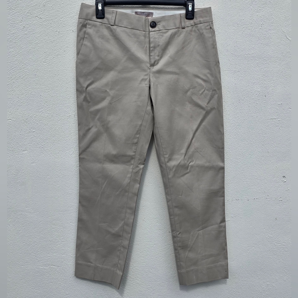Banana Republic Hampton Fit Beige Cotton Stretch Pants – Size 6